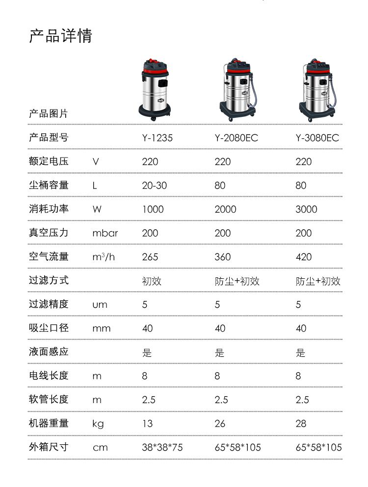 御卫仕吸尘吸水机Y-3080EC